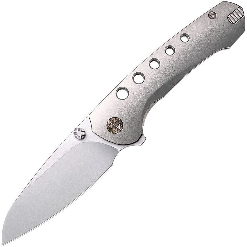 Remette Bee Bead Blast Framelock Knife Orange Peel Titanium Handles