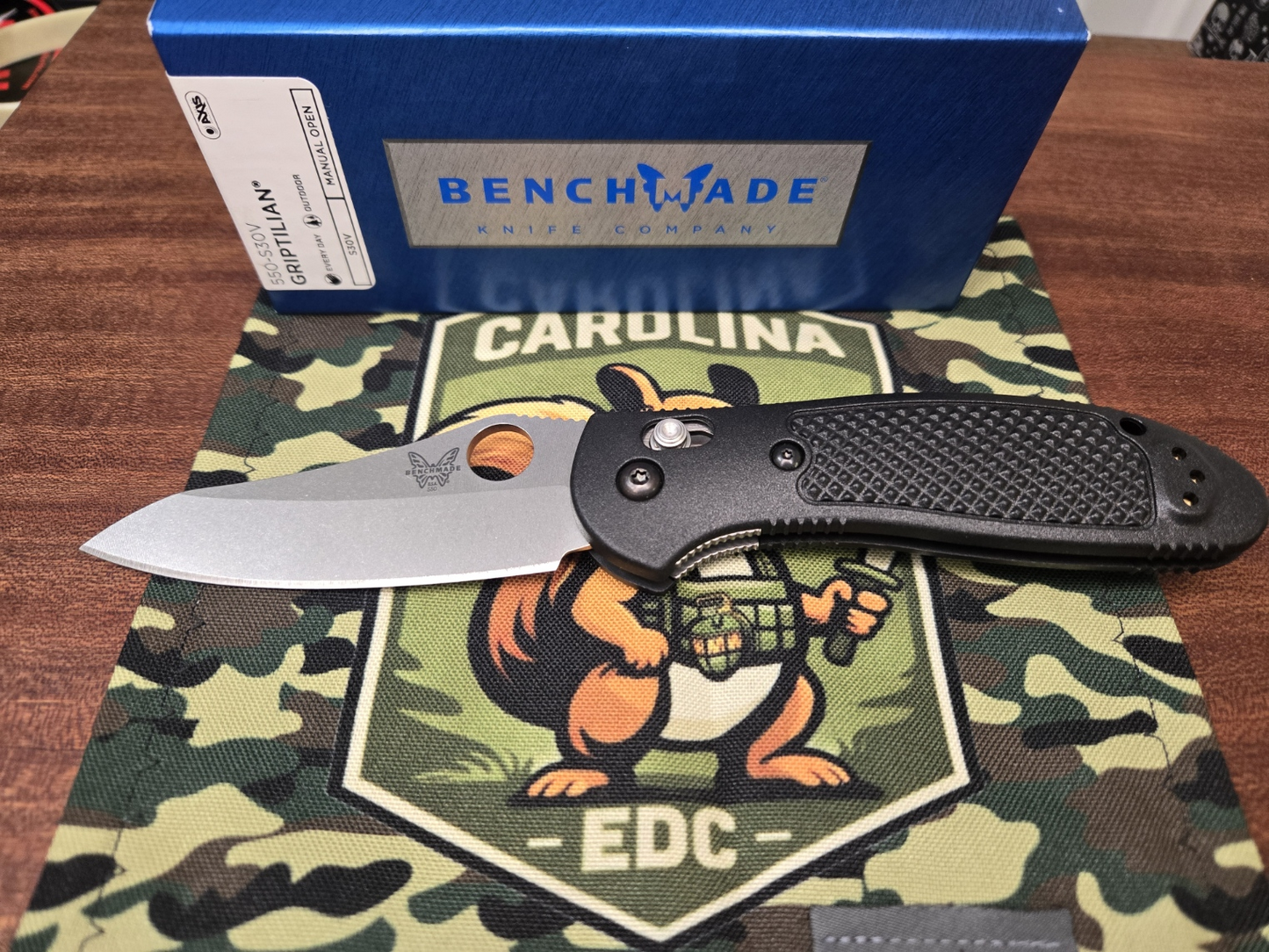 PRE-OWNED Benchmade Griptilian 3.45" Sheepsfoot Folding Knife