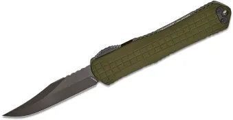 Heretic Manticore X OTF Bowie Blade, OD Green Handle