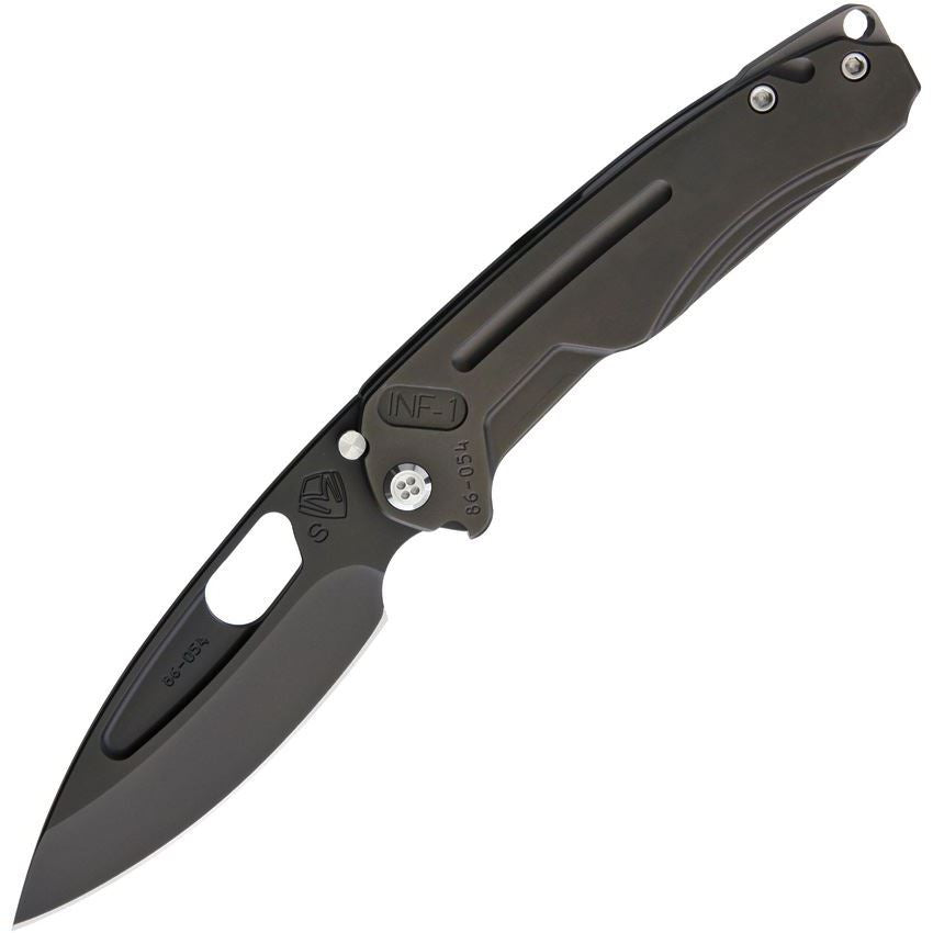 Medford Infraction Frame lock Knife with Black PVD Coated Titanium Handle