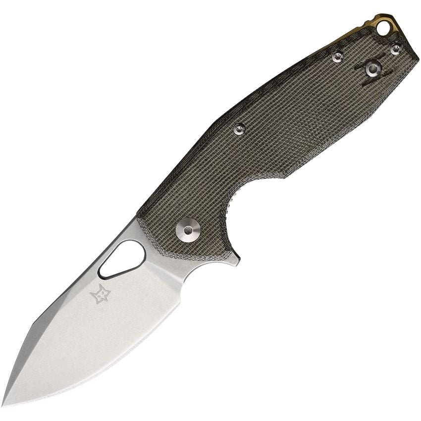 Fox Yaru Linerlock OD Green Micarta