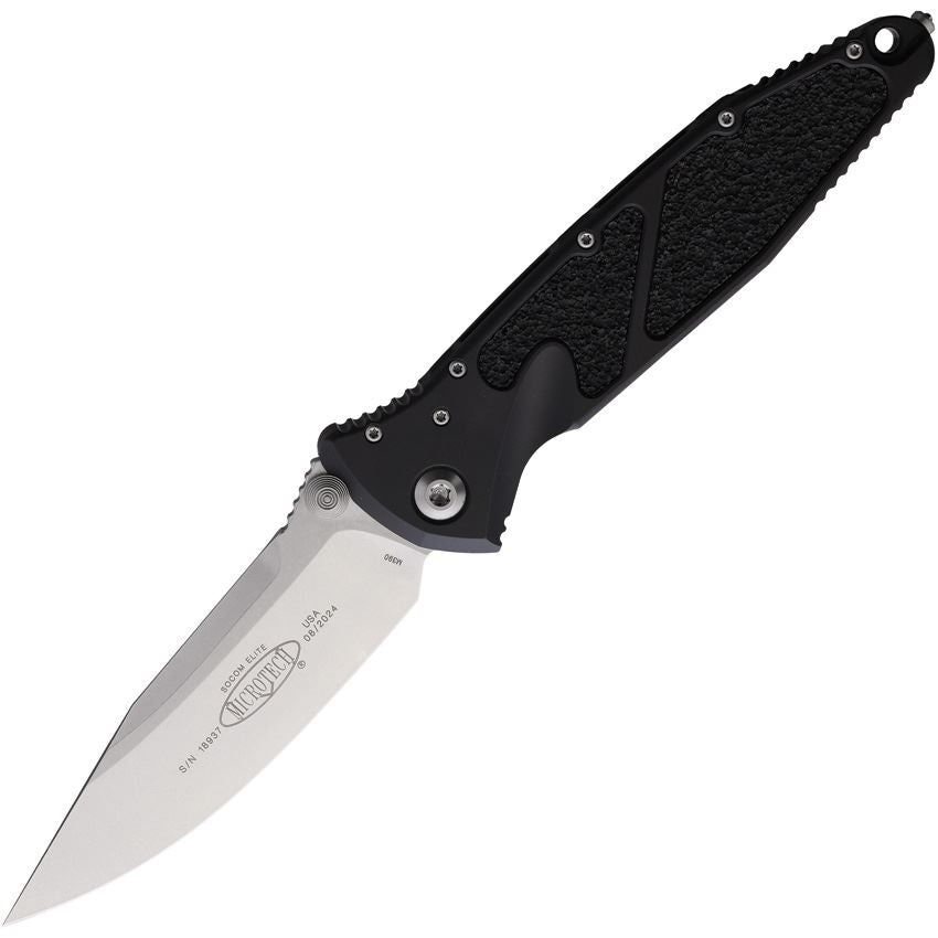 Microtech SOCOM Elite Manual Folding Knife S/E Stonewash Black