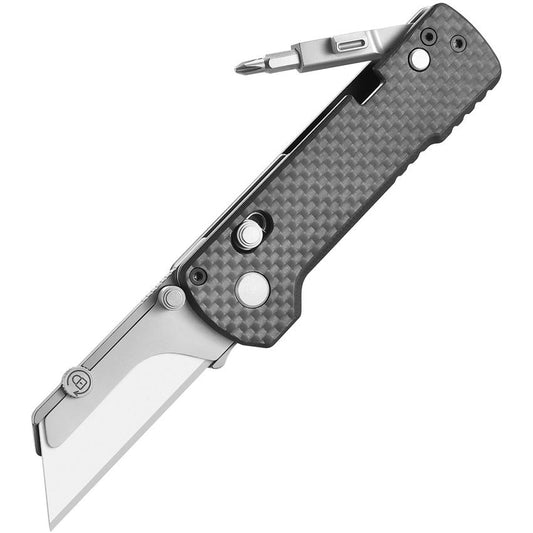 Oknife Otacle U1 Pro Carbon Steel Rail Lock Knife Black G10/Carbon Fiber Handles
