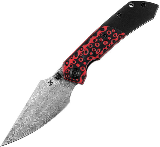 Kansept Knives Fenrir Linerlock Black/Red Folding Pocket Knife