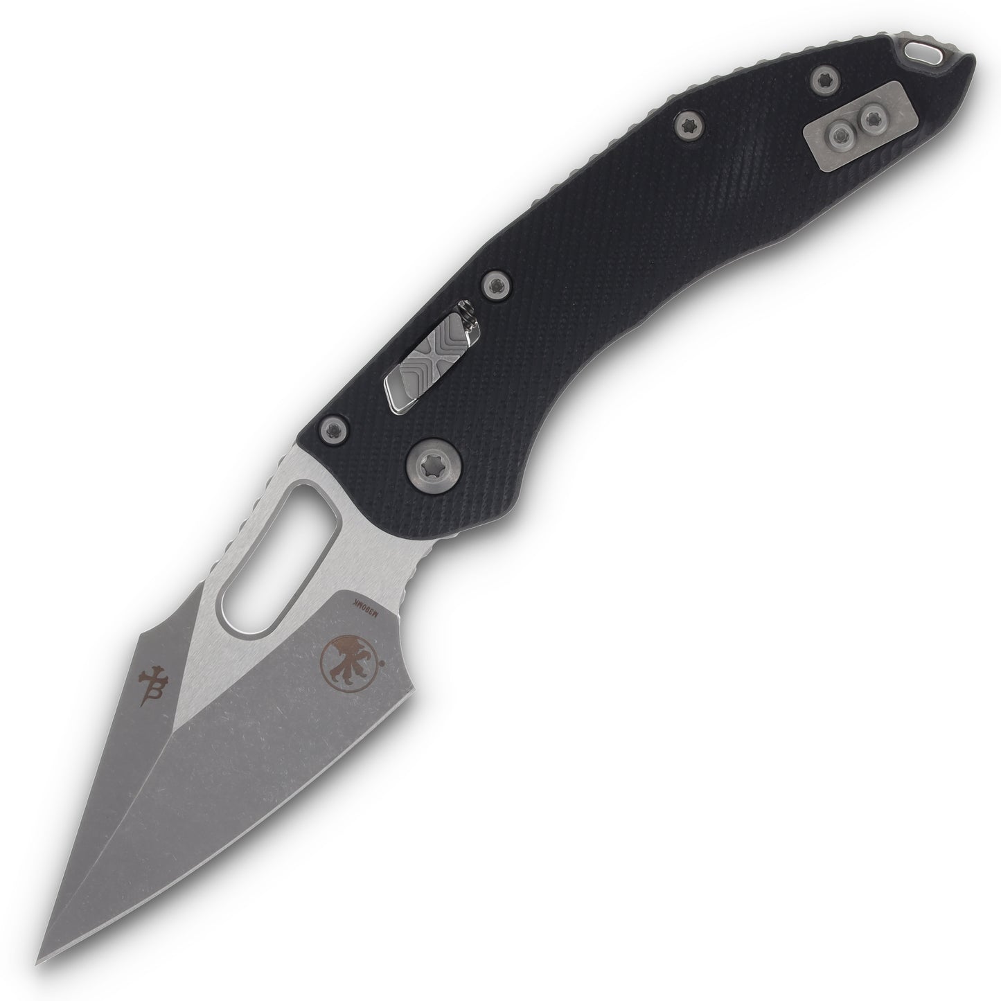 Microtech Stitch RAM-LOK Fluted Black G-10