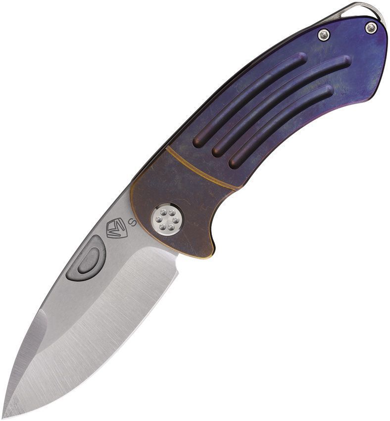 Medford Theseus Frame lock Knife Bronze/Violet Titanium Handles