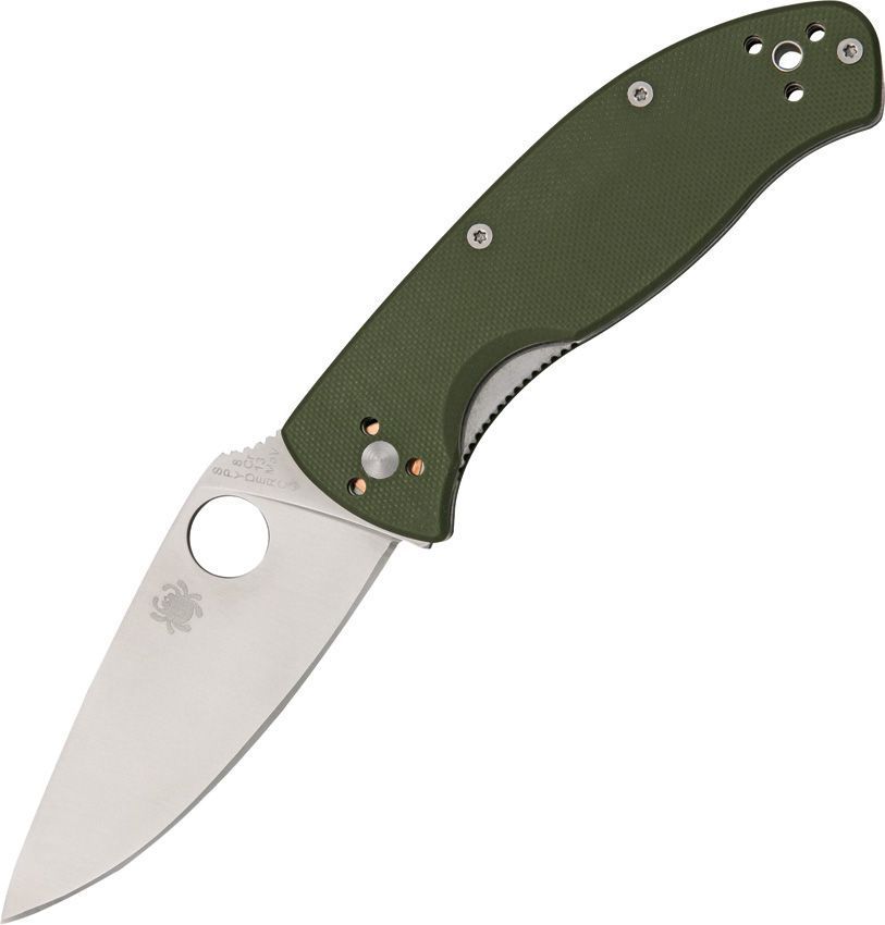 Spyderco Tenacious Linerlock Knife Green G10 Handles