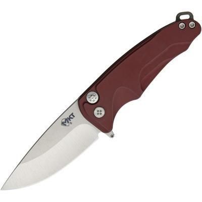 Medford Smooth Criminal Framelock Knife Red Handles