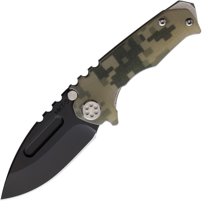 Medford Micro Praetorian G Black Drop Point Frame lock Knife Digi Camo Handles