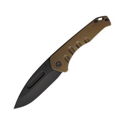 Medford Praetorian Slim DLC Coated Knife Bronze Handles