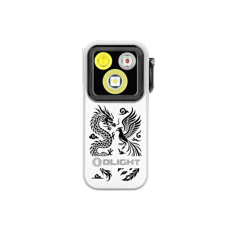 Olight Oclip Pro Clip Light White Dragon & Phoenix Edition